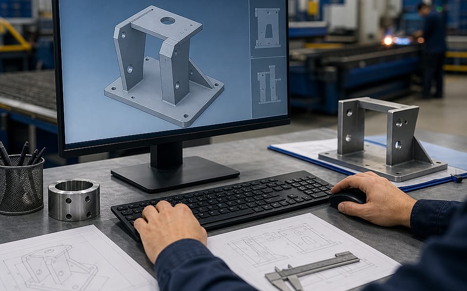 Projektowanie CAD CAM i modelowanie 3D detali metalowych